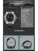Sanda Men's Multifunctional Dual Display Waterproof Sports Watch with Luminous & Alarm Features