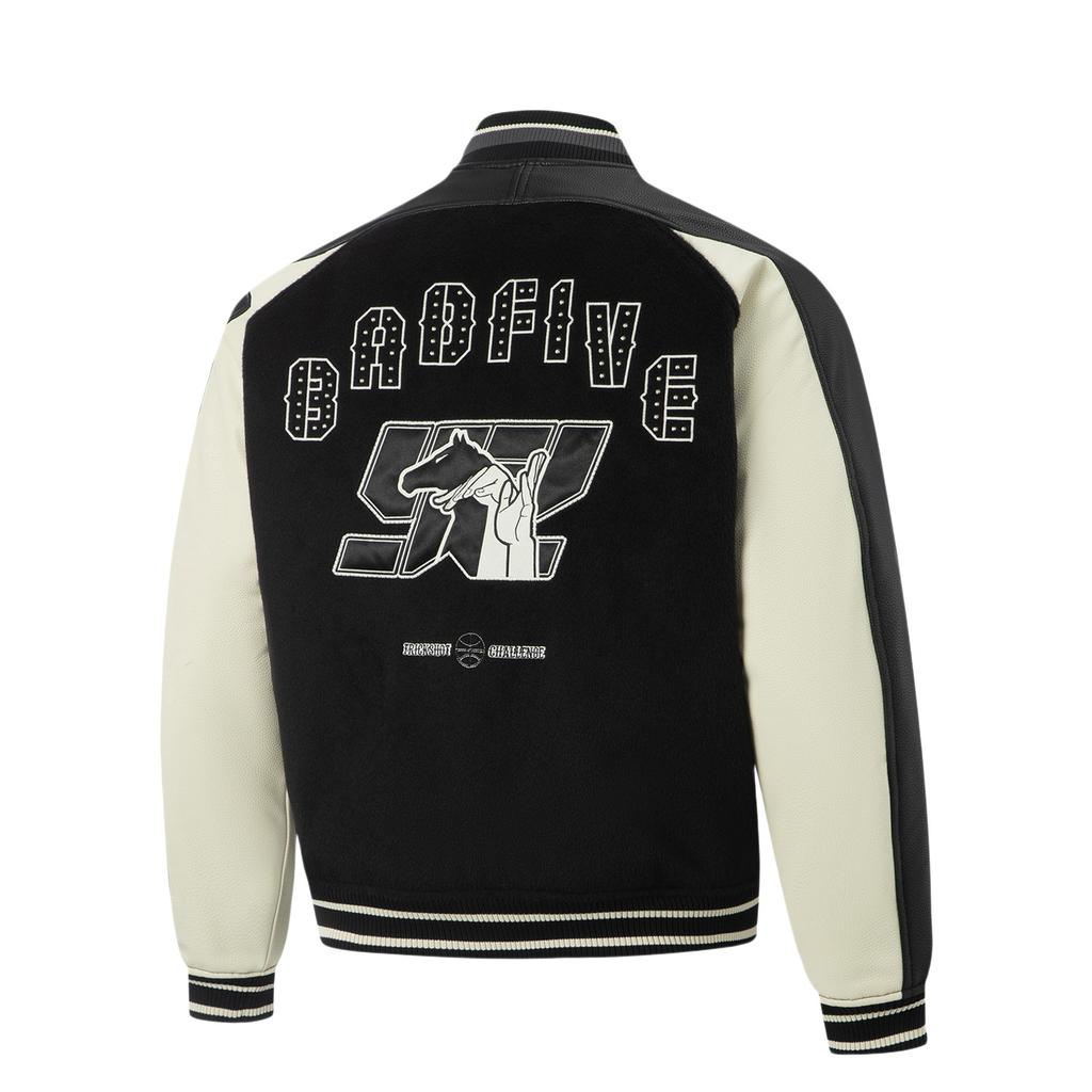 Li-Ning Bad5 3D Baseball Collar Embroidered Letter Jacket Men Jackets AJMW009-3