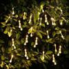 Serial String Lights - 14 LED Crystal Rain Drop, 10 Feet Warm White Fairy Lights for Home,Mandir,,Deepawali & Diwali Decoration,Christmas
