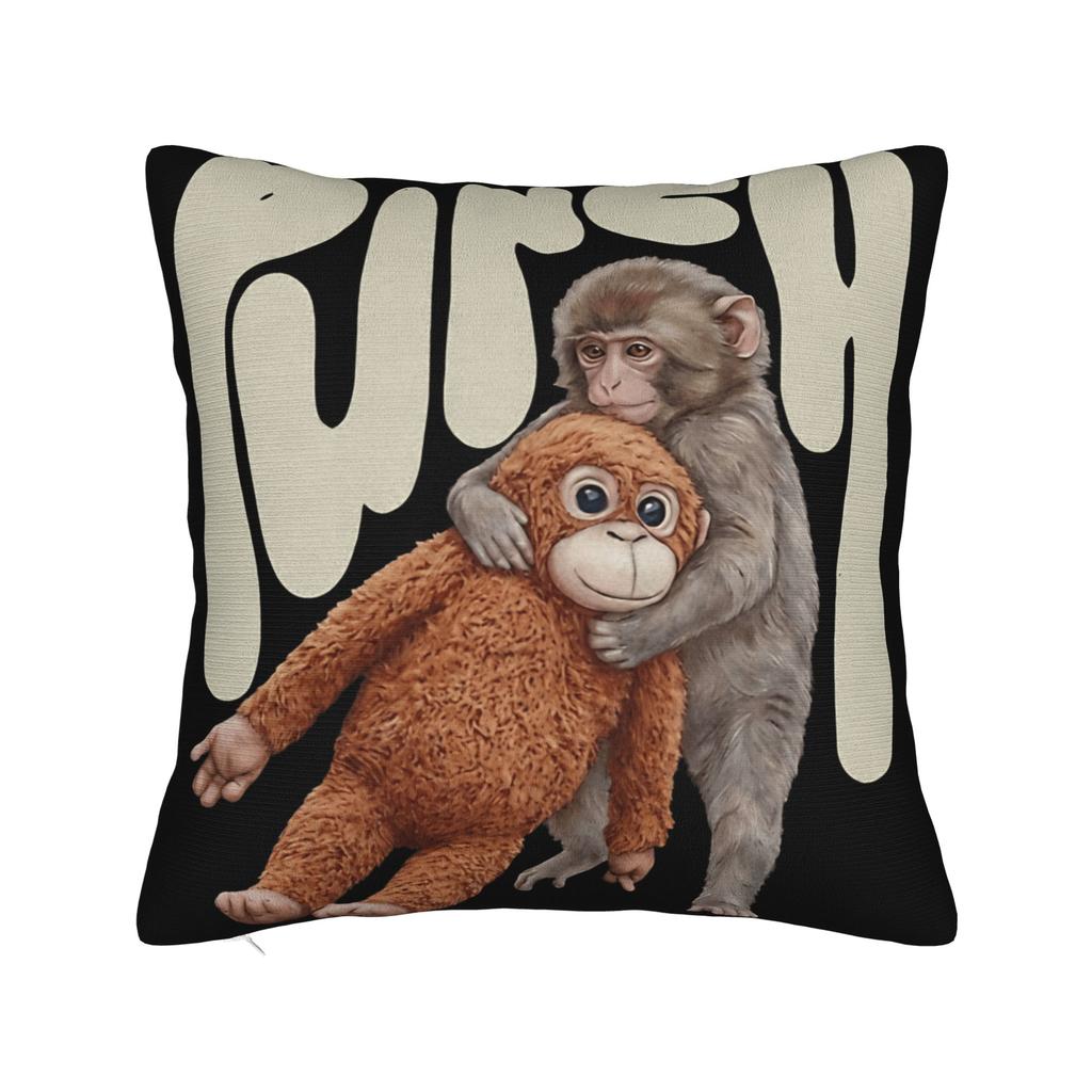 Pillow Case Cute Punch Monkey Soft Pillow Cover For Couch Sofa Bedroom Novelty Pillowcases
