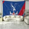 Tenture murale Crystal Palace FC Accrochage mural esthétique Couverture en tissu imprimé Tapisseries décoratives pour chambre à coucher salon Décoration d'intérieur