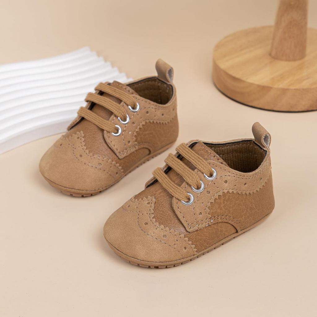 2025 Retro Oxford Soft Sole Baby Shoes for Boys (0-1 Year Old)