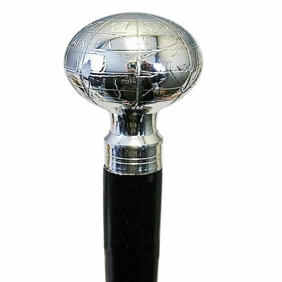 Antique Style Victorian Vintage Designer Brass Handle Cane Wooden Walking Stick