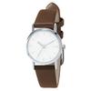 Basic Leather Strap Comfortable To Brown J-AXIS Watch, Simple, Elegant, Delicate, Lightweight, Wear, CF2D0033, Women's,