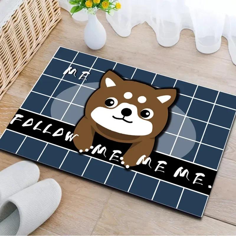 Cartoon Cat Printed Entrance Doormat Carpet for Bedroom Living Room Hallway Soft Small Area Rug Floor Mat Home Decoration
