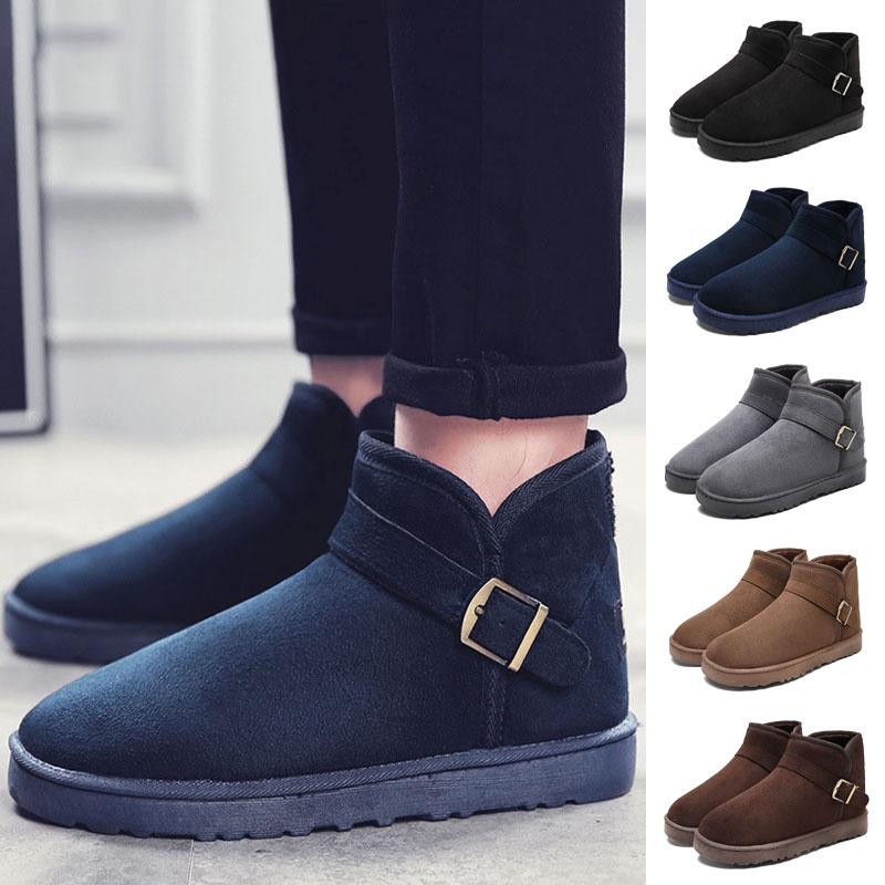 Cozy Waterproof Men Women Winter Snow Boots With Soft Fur Lined Ankle Design