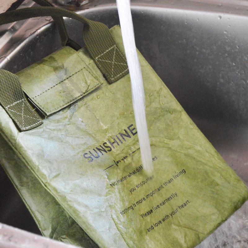 Borsa Pranzo Carta Borsa Termica Impermeabile Allungata e Ispessita Foglio di Alluminio Borsa a Mano Giapponese Lavoratore Studente