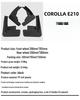 Toyota Corolla E210 Levin 2019 Schmutzfänger für grenzüberschreitende Autos