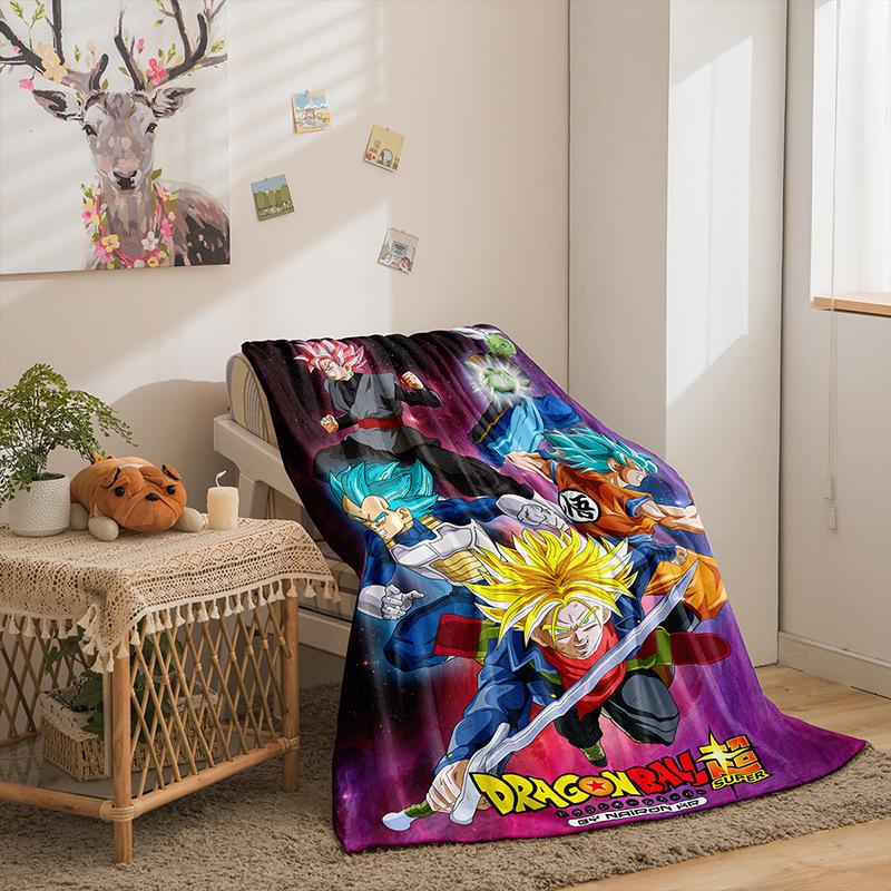 Cartoon Day Man Dragon Ball Series Double Sided Flannel 3D Digital Printing Blanket Blanket