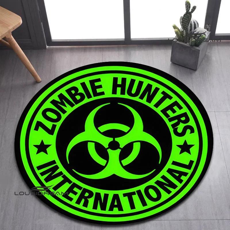 R-Resident Evil Umbrella Printed Round Carpet Living Room Bedroom Beautiful Carpet Non -slip Door Pad Floor Mats Birthday Gift