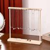 Portable Necklace Hanging Rack 12 /18 Hook Jewelry Jewelry Holder Simple Wood Necklace Stand  Desk