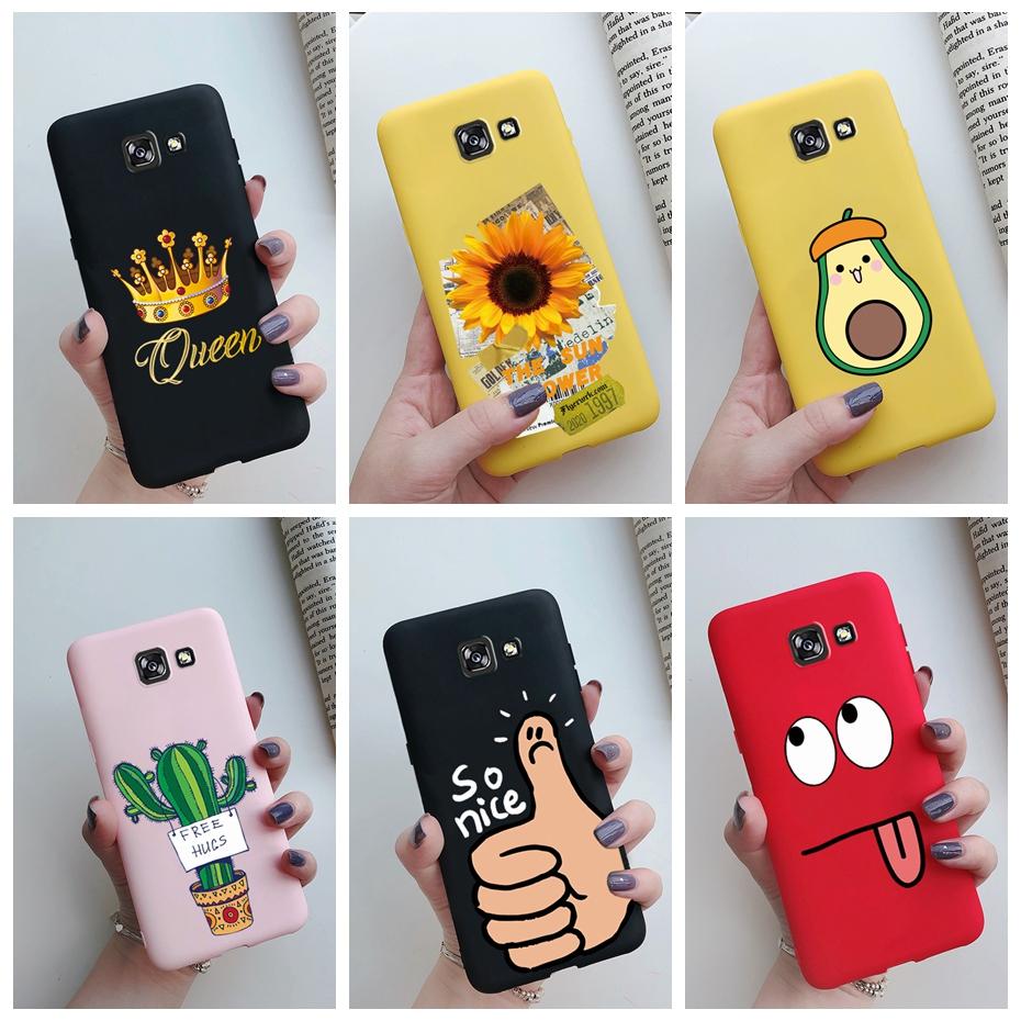 Hülle Für Samsung Galaxy A7 2017 Hülle Niedlich Bemalte Silikon Weiche TPU Handy Rückseite Abdeckung Stoßstange Für Samsung A7 2017 A720 A720f Hüllen