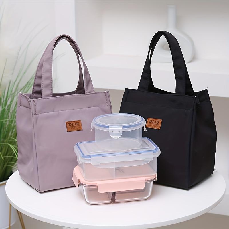 Satchel Lunch Tote Box, Lightweight Portable Lunch Storage Bag, School Office Picnic Lunch Handbag