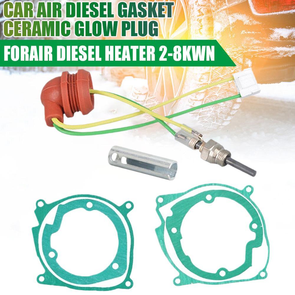 12V 7Pcs Air Parking Heater For Webasto Eberspacher Ignition Ceramic Plug Red Hat White Plug Heating Auto Parts
