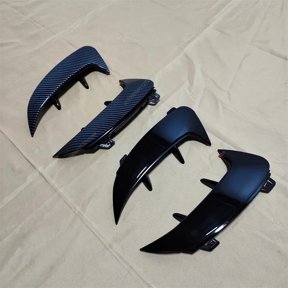 2Pcs Rear Bumper Spoiler Fender Canard Fins Trims For Mercedes Benz A Class W177 Hatchback A180 200 220 A35 A45 AMG 2018-2023