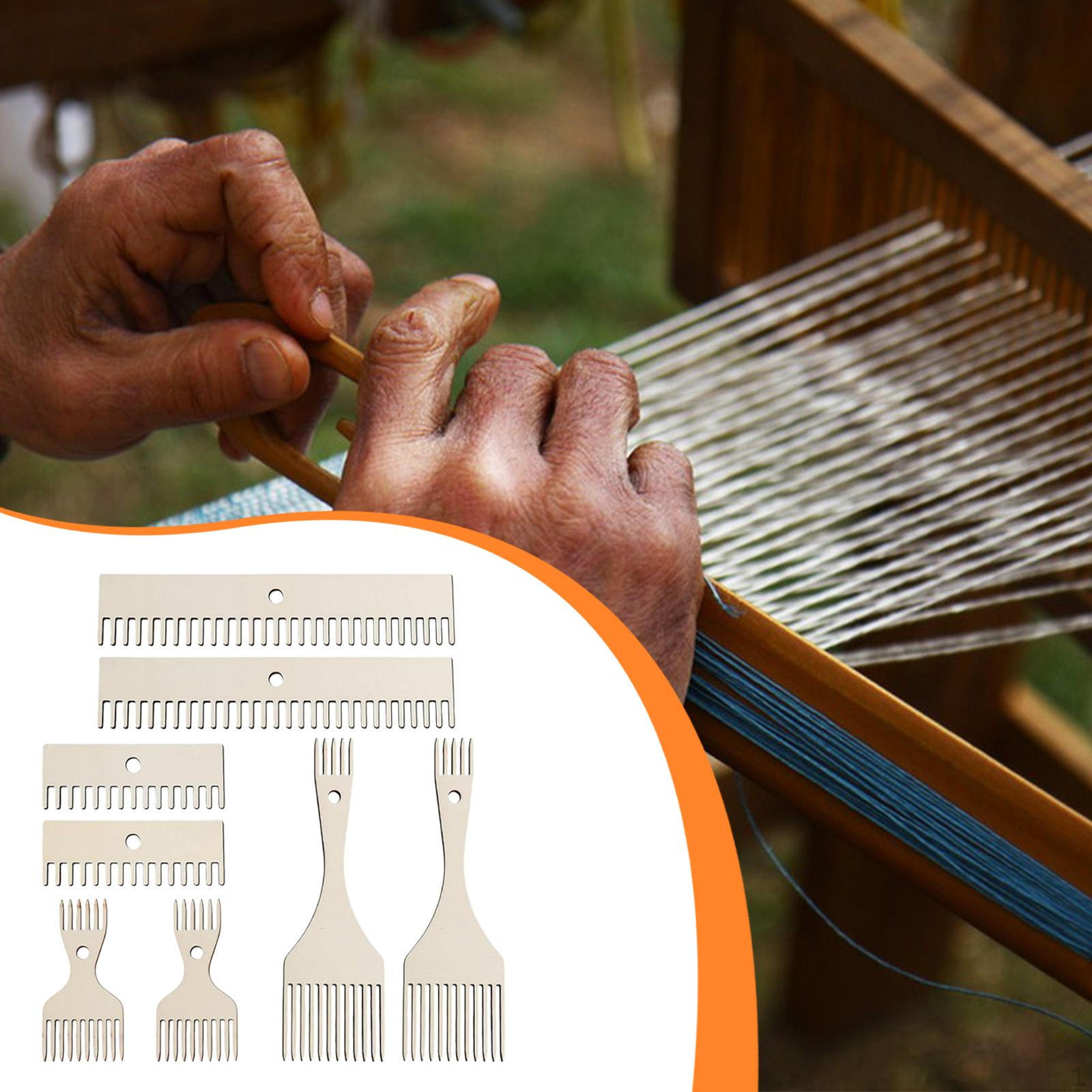 

Wooden Weaving Loom Comb Kit Tapestry Beater Comb, Accessories Woven Making Crafts for Rug,