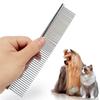 2PCS Cat Comb with Extra Long Pins Lice Comb Stainless Steel Grooming Brush for Pet Hair Removal Tool