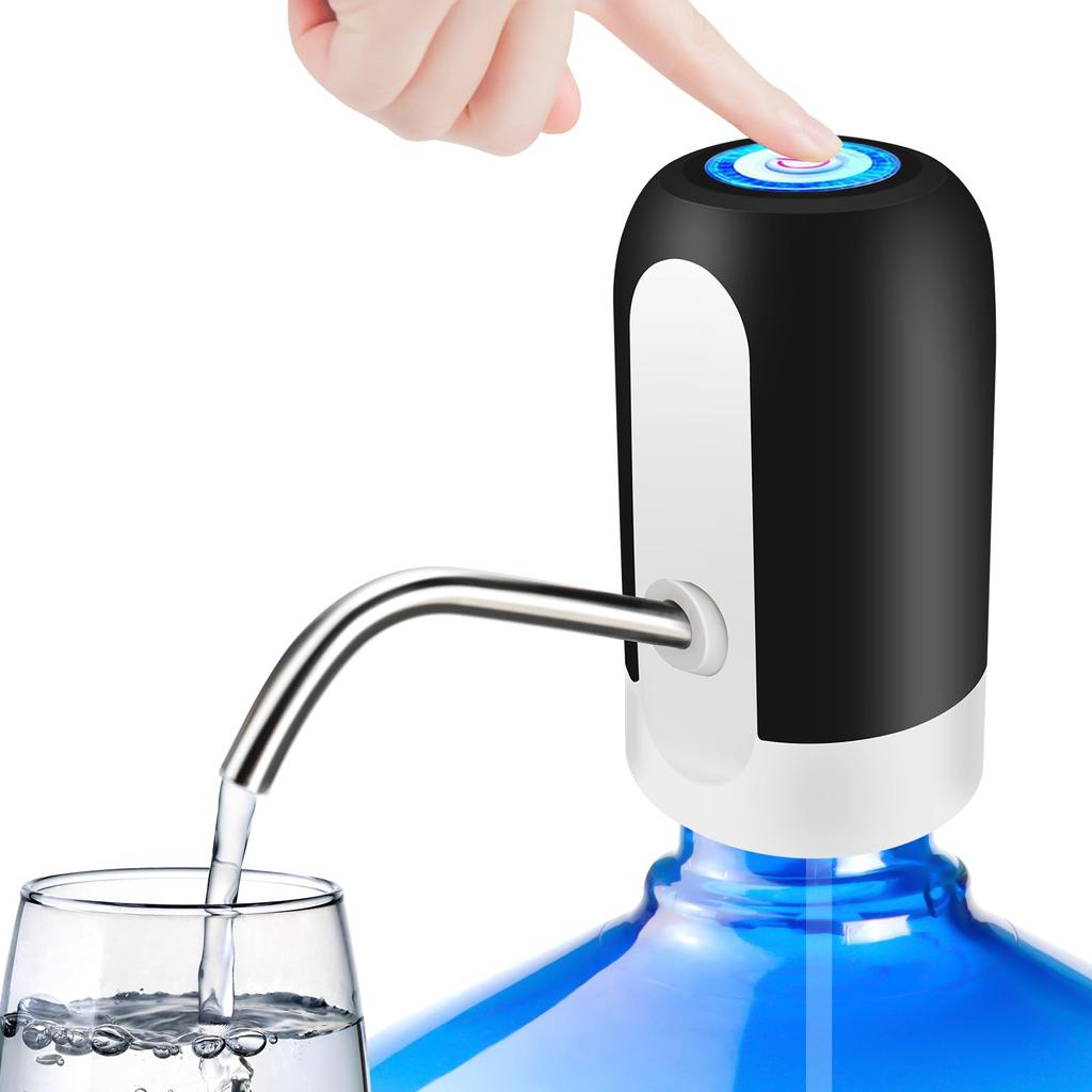 1Pcs Black/White Automatic Water Bottle Pump USB Charging Water Pump One Button Automatic Switch Of Water Dispenser