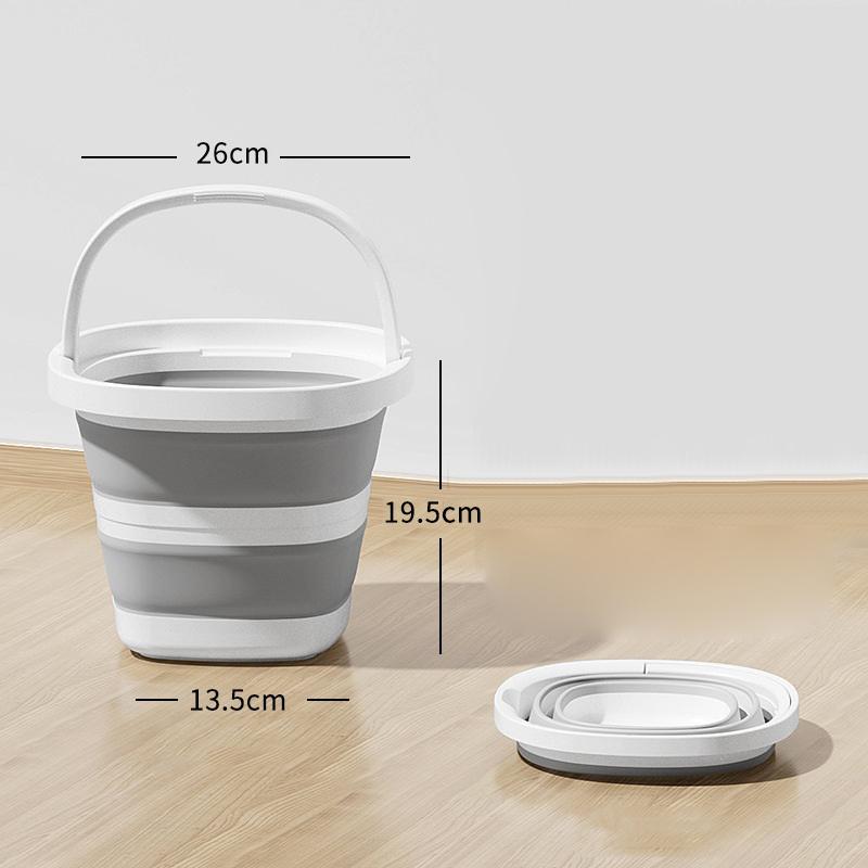 Vikbar hink Vikbar vattenhink Plast Resehink med handtag Utomhuscamping Hushållsartiklar