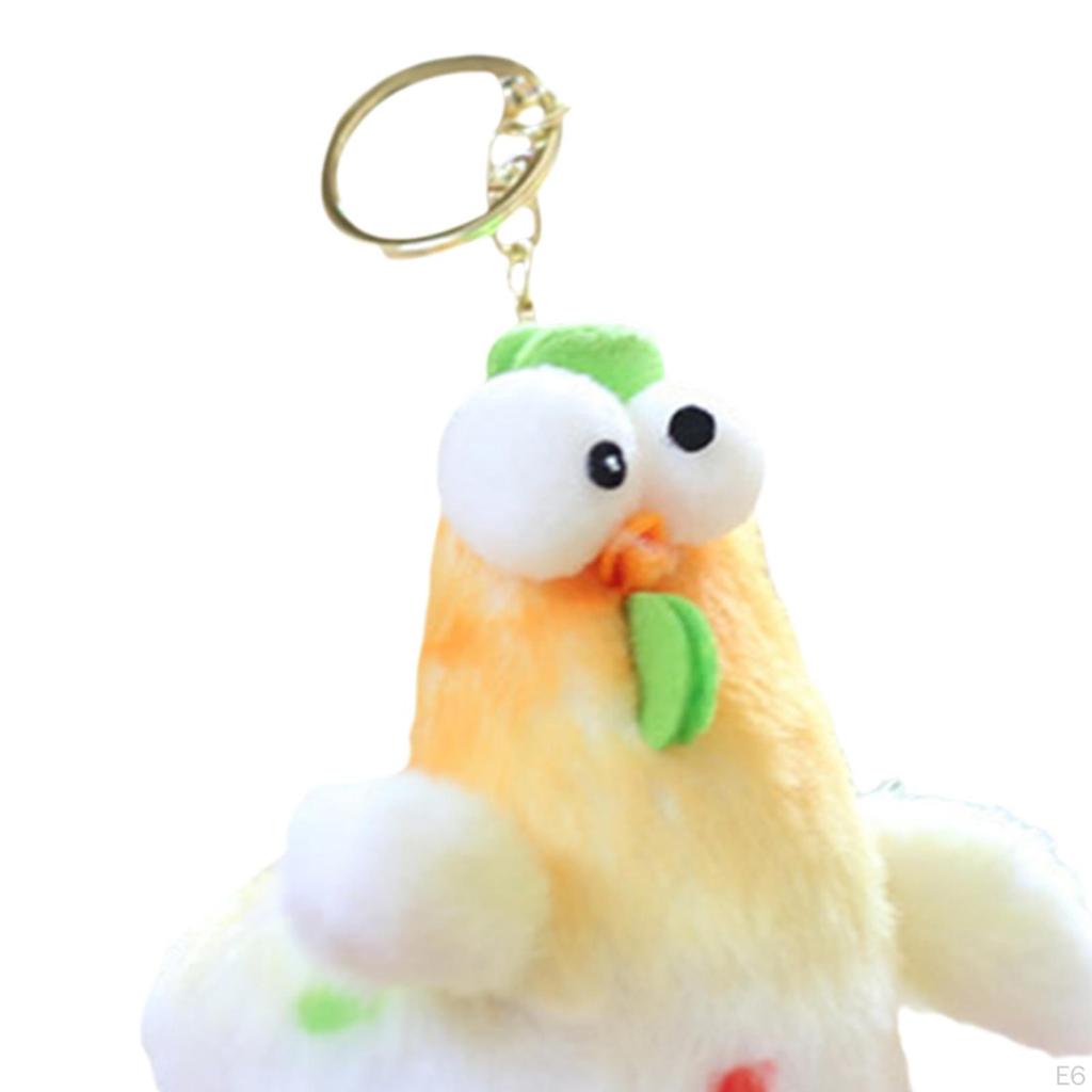 Adorable Plush Animal Keychain Soft Toy for Backpack Decoration