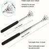 Compact Telescopic Back Massager – Portable Extendable Stainless Steel, Ideal Birthday Gift & Christmas Stocking Stuffer For Sen
