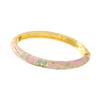 Rhinestone Flower Jewelry Flower Design Enamel Bracelet Jewelry Cloisonné Bracelet  For Girls