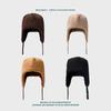 No Brimless Niche Goat Cake Wool Ear Protection Winter Warm Plush Hat Windproof Ski Hat Cold Hat