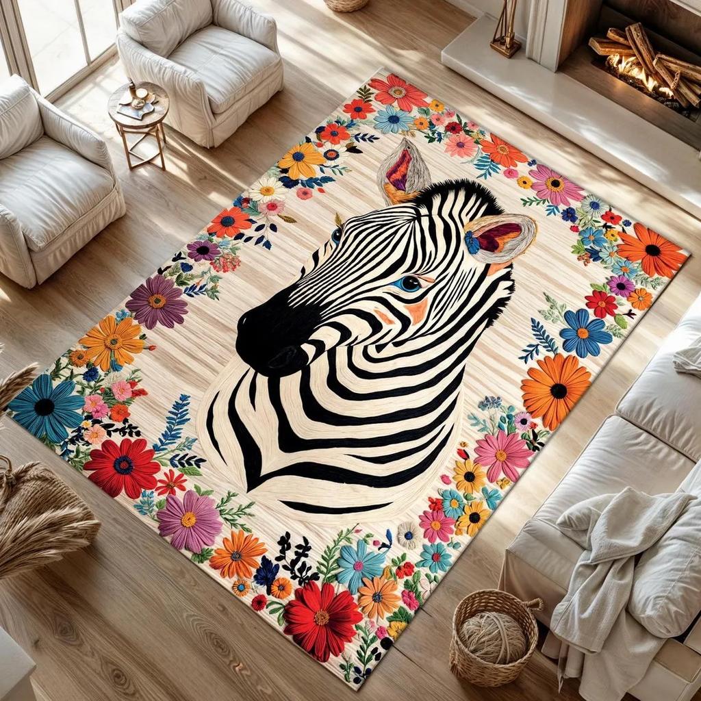 Gotischer Bienen Teppich, Academia Teppich, Floraler Tierdekor Teppich, Boho Teppich, Ästhetischer Teppich, Moderne Wohnzimmer Bodenmatte