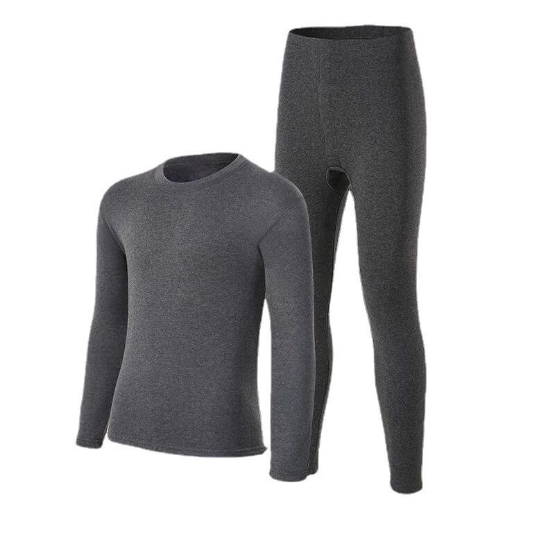 Nanjiren Men's Thickened Fleece-Lined Thermal Underwear Set