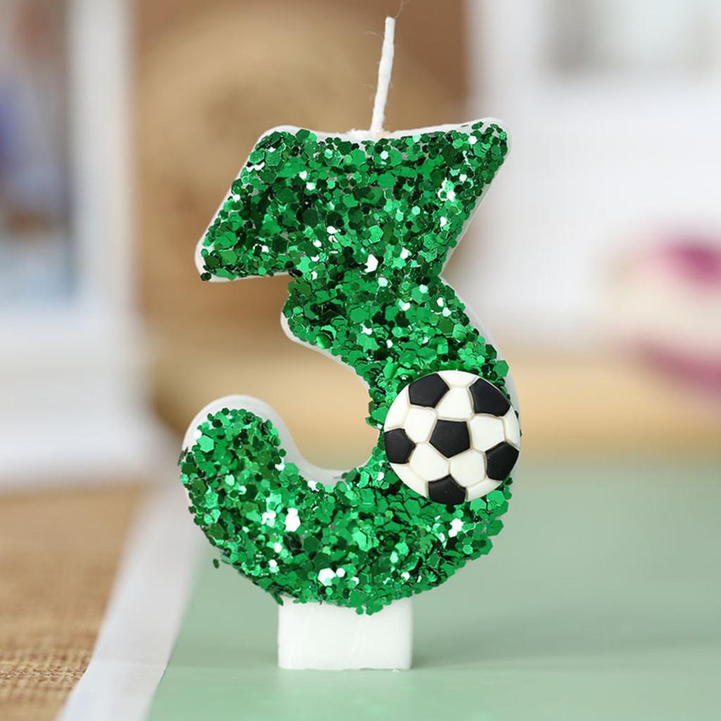 Creative Football Digital Birthday Candles