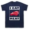 I Eat Meat Funny Bbq Slogan Meateater Comedy Barbeque Mens And Womens T-Shirt