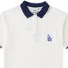 New MLB Polo Shirts Women's Bright Cream White 3FPQM0433-07CRS