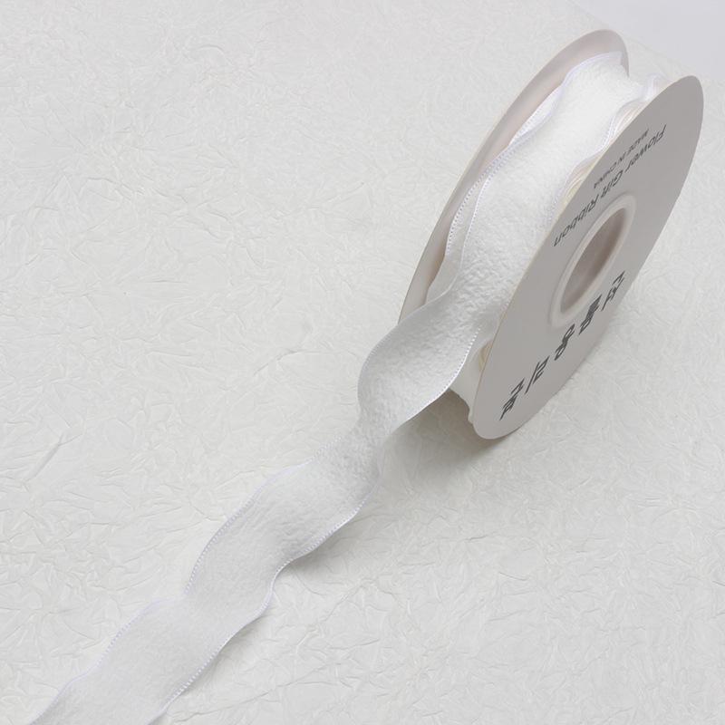 2.5cm Pleated Lace Fishtail Organza Ruffle Ribbon for DIY Gift Decoration