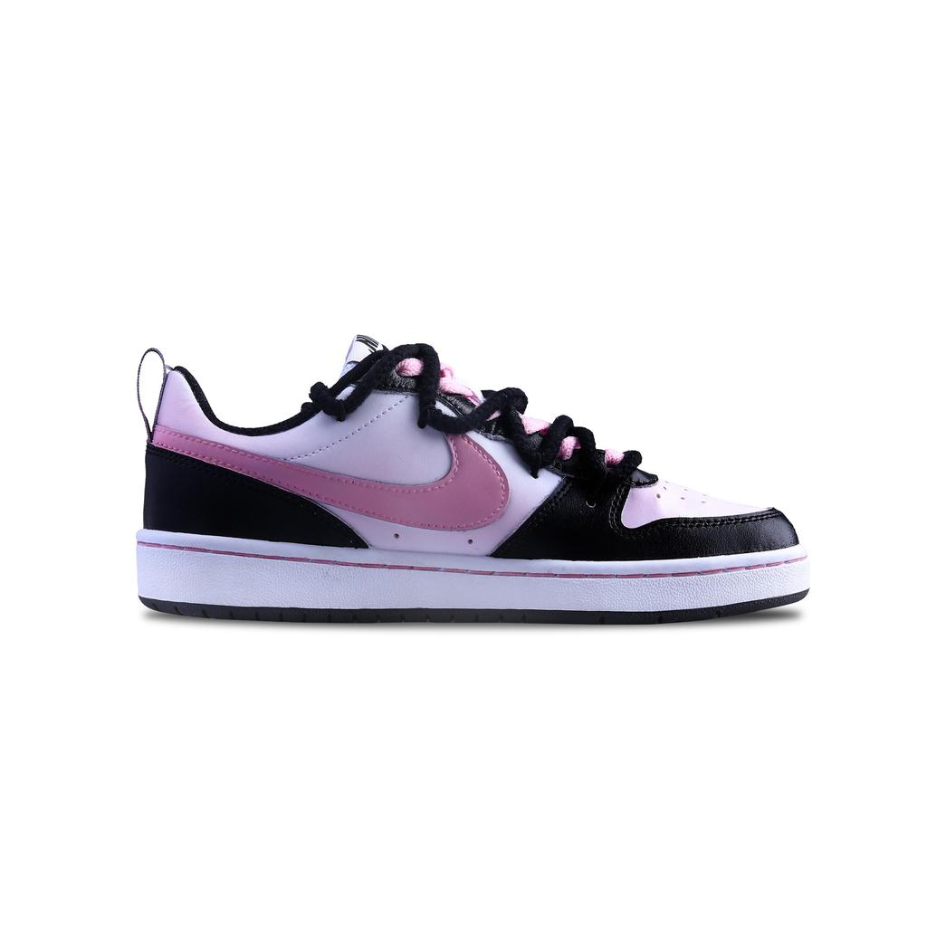 Nike Court Borough 2 Pink Dream Star Track Slip Resistant Lightweight Non Slip Lightweight Low Top Skateboard Shoes BQ5448-115(Team266-)