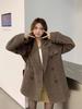 Elegant Reversible Cashmere Coat Women's Autumn Winter Short 2024 New Loose Jackets Korean Chic Woolen Blazer Clothes Streetwear