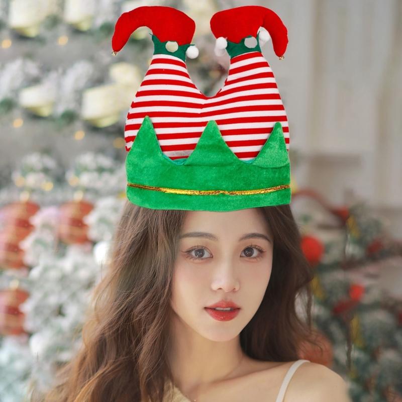 Funny Elf Pants Hat for Christmas Party Dress Up Unique Entertaining Costume