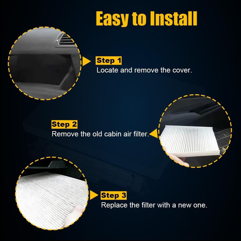 Air Filter Kit Cabin Air Filter & Filter Access Door 68052292AA 68318365AA for RAM 1500 2500 3500 Cabin