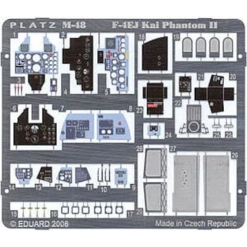 

PLATZ Air Self-Defense Force F-4EJ Kai Etched Parts Plastic Model Kit Parts M48-6