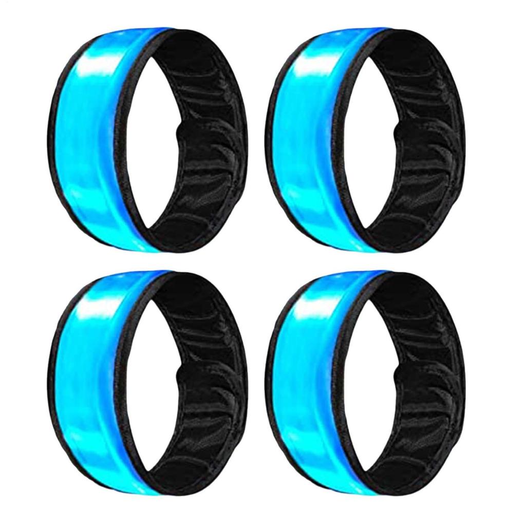 Leg Strap For Horse 4 Pieces Reflective Animals Foot Wraps Horse Leg Bands With LED Light For Grassland Stables Equestrian Night