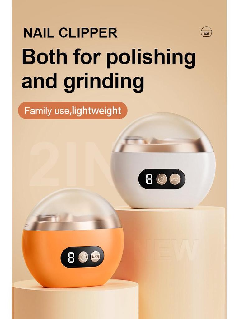 All-in-One Automatic Electric Nail Clippers for Babies & Children with Anti-Splash Polishing and Grinding Features