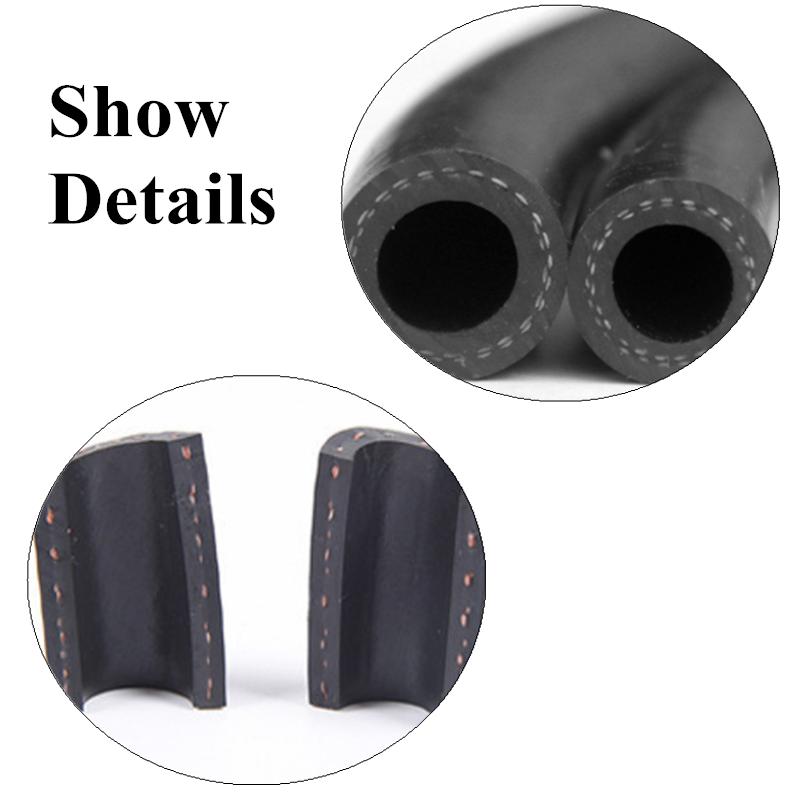 2 Mètres Caoutchouc NBR Résistant à l'Essence, au Diesel et à l'Huile Tuyau de Chambre à Air pour Voiture 6 8 10 13 16 19mm de Diamètre Flexible Haute Pression Tuyau Automobile