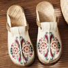 Women's Embroidered Ethnic Style Linen Flats - Spring/Summer