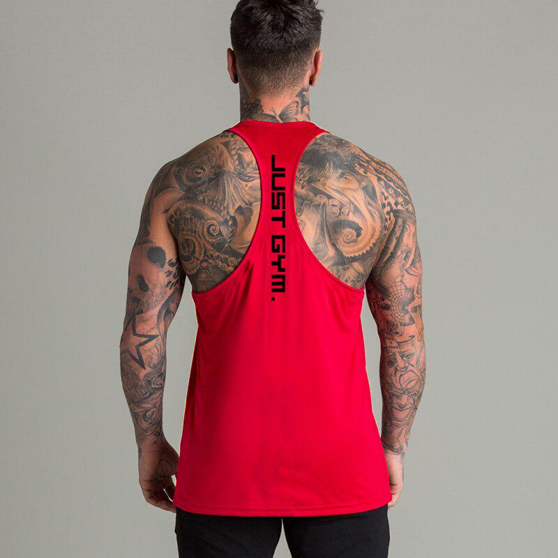 Do The Work  Fitness Gym Sports Mens Bodybuilding Brand Fashion Casual Pure Cotton Striped Weightlifting Summer Basketball Tank Top