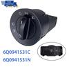 Headlight Fog Lamp Control Switch For VW Polo Beetle Sharan Eurovan Transporter Caddy III 6Q0941531N 6Q0941531C Car Accessories
