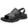 2025 summer new sandals men's leather casual non-slip beach shoes, first layer cowhide sandals