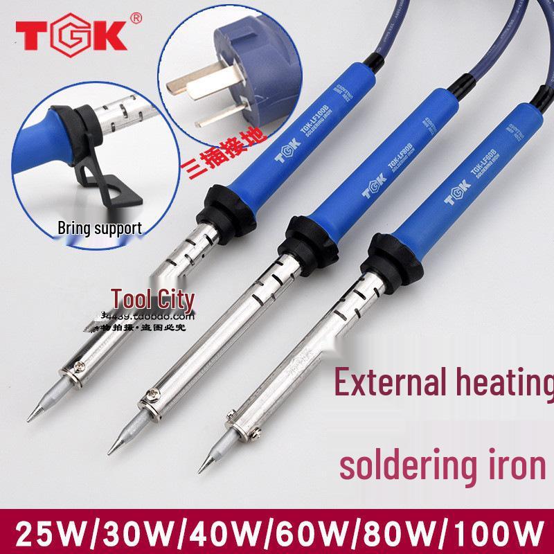 TGK Lead-Free External Heat Soldering Iron with Three-Legged Plug (25W-100W)