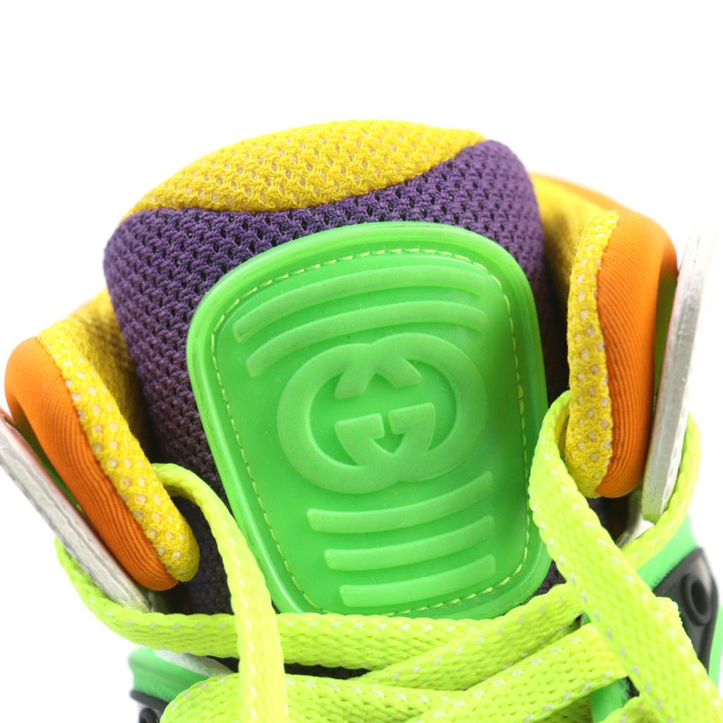 Makellose GUCCI Sneaker Interlocking Vintage-Finish Leder Damen 35.5 661310 Gebraucht