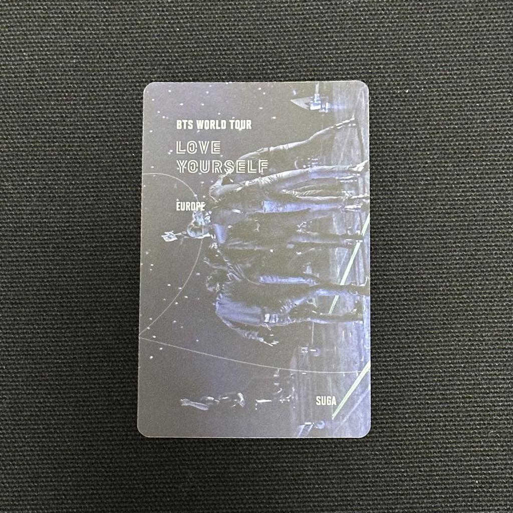 [USED] BTS Yoongi LYS Europe Blu-ray Trading Card
