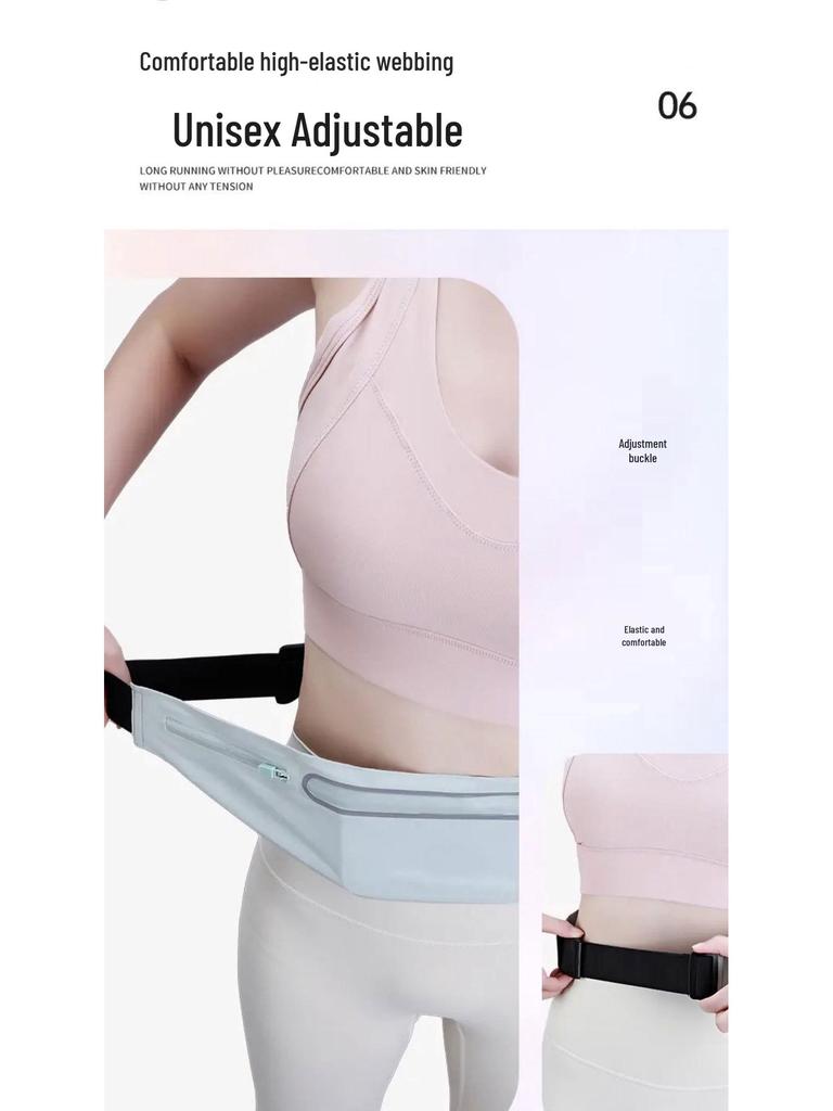 High-End Seamless Unisex Sports Waist Bag for Fitness and Running