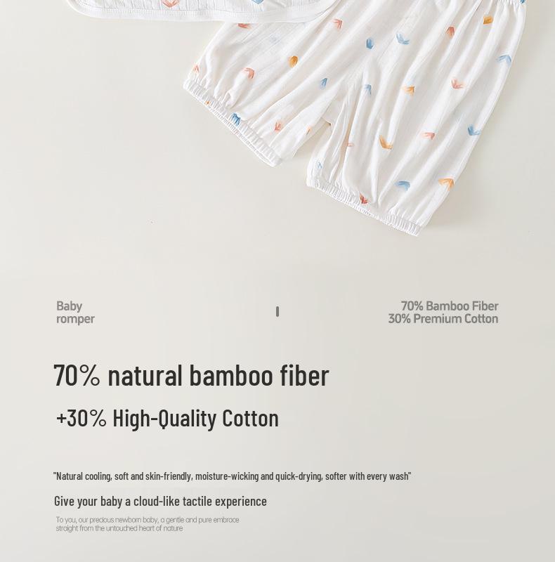 Bamboo Baby Boy Summer Two-Piece Clothing Set